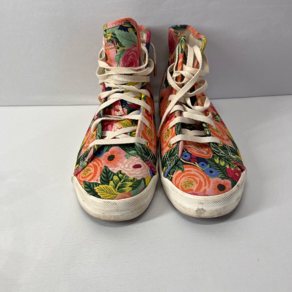 Keds Rifle Paper Co. Colorful Floral‎ High-Top Sneakers